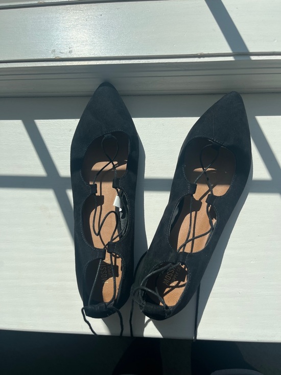 Mossimo Supply Co. Shoes - Mossimo Supply Co. Black Lace-Up Pointed Flats